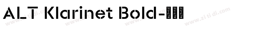 ALT Klarinet Bold字体转换